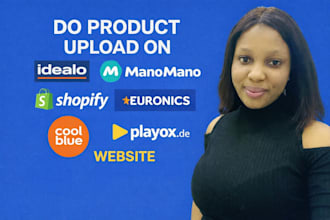 do product upload on idealo manomano shopify euronics coolblue playox de website