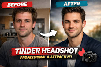 create a realistic professional headshot for your tinder dating profile
