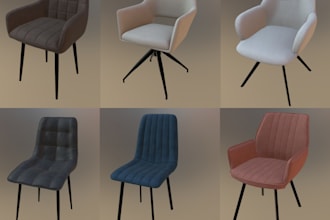 3d modeling of product in glb, usdz for ar, shopify, amazon