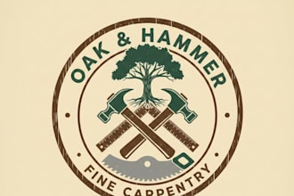 design a strong and professional carpentry logo for your business