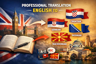 translate english to macedonian, serbian, croatian and bosnian