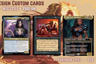 design tcg card template, pokémon ccg, mtg, yugioh, card frame, card box mockup