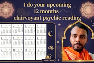 do your upcoming 12 months clairvoyant psychic reading