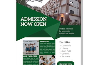design school and coaching institute social media posters