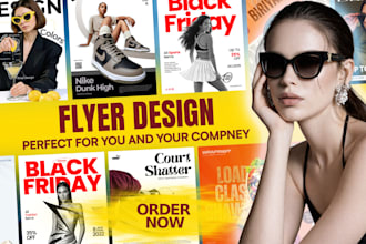 design professional flyer and poster for business marketing