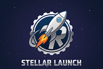 design a modern, powerful and professional rocket logo for your brand