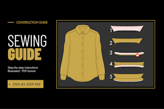 create illustrated sewing instructions