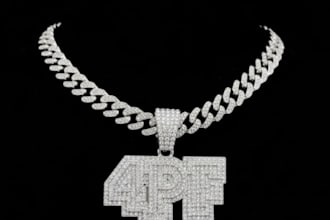 design 3d printable iced out pendant,bling necklace cad,hip hop cuban chains,stl