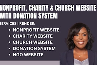 design church, nonprofit website 501c3 donation ready ministry fundraising site