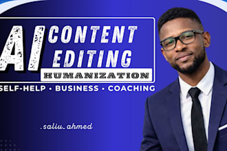 proofread, format, edit, fix your ai content, to humanize content