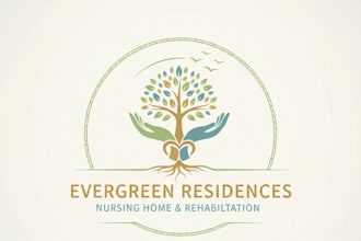 design a warm and professional nursing home logo for your brand
