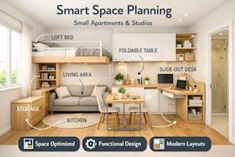 optimize space planning for small apartments and studios