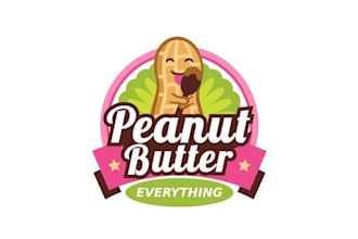 design traditional peanut butter lovers rejoice logo