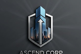design a modern and professional skyscraper logo for your brand