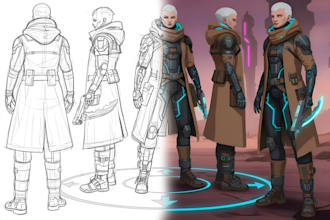 draw a custom character for your game or story