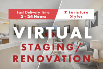 do virtual staging, virtual furniture, virtual renovation