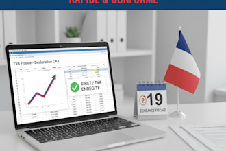 france vat registration, french bookkeeping, tva tax return, and tax filing