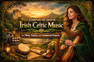 compose authentic irish celtic music for films, games, and commercial projects