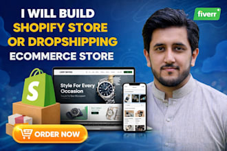build shopify store or dropshipping ecommerce store