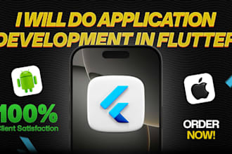 develop flutter app for android and IOS using firebase