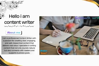 be your professional content writer