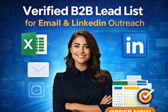 build a verified b2b lead list for email and linkedin outreach