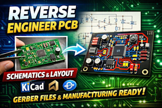 reverse engineer and recreate pcb schematics and layout from photos