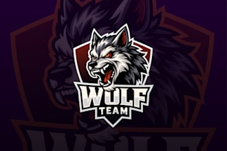 design a professional esport mascot logo for gaming teams