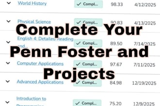 do complete penn foster work you