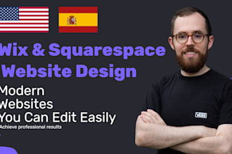 design or redesign your wix squarespace site, custom brand, SEO and ecommerce