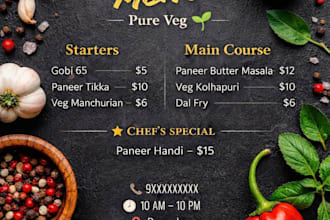 design posters, menus and invitation cards using canva