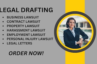 be your civil lawyer for property, business, employment and contract lawsuits