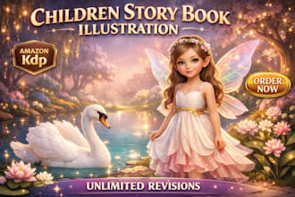 illustrate 3d ai children story book illustration children book illustration