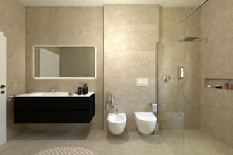 design your bathroom layout and interior concept