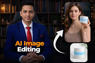 do ai photoshop editing, retouching, product editing  quickly
