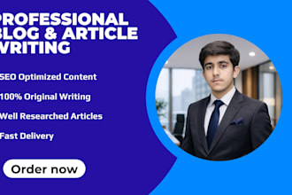 write SEO blog and article writing for higher rankings