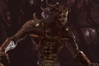 3d game creature character,roblox monster, daz3d   nsfw pbr texturing blendshape