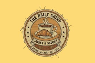 create food, restaurant, bakery, coffee shop cafe logo