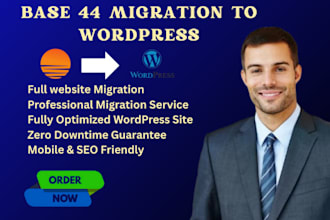 rebuild and deploy base44 site on wordpress platform