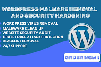 expert emergency wordpress malware removal and security hardening