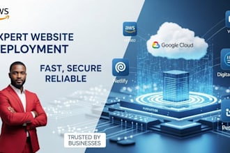 website deployment, aws vercel netlify, google cloud digital ocean