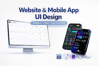 do responsive website and utility app UI design in figma