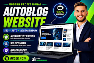 create an autoblog or autopilot automated news website