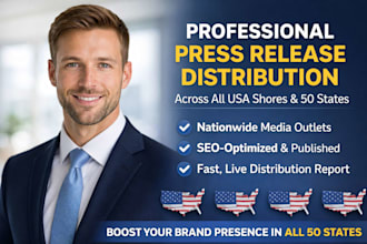 professional press release distribution across all USA shores and 50 states