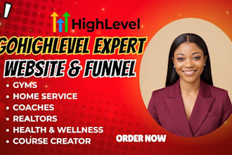 do gohighlevel ghl website funnel for coaches real estate gym health wellness
