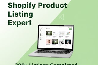 create and optimize shopify product listings for your store