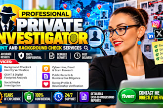 do professional private investigator and background check services