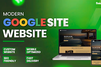 design a modern, responsive website using google sites