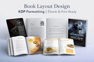 do book layout design kdp book formatting typesetting ebook PDF print formatting