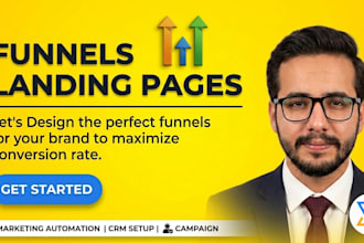 build gohighlevel landing pages, ghl funnels, ghl websites and ghl automations